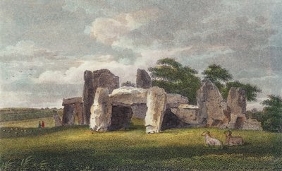 Le temple des druides à Park Place, octobre 1802 (gravure en couleur) - English School